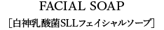 白神乳酸菌SLLフェイシャルソープ